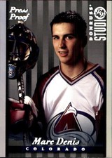 1997-98 Studio SILVER PRESS PROOF #25 Marc Denis COLORADO AVALANCHE