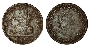 CANADA Tiffin Halfpenny Token 1812 - Lower Canada - Picture 1 of 1