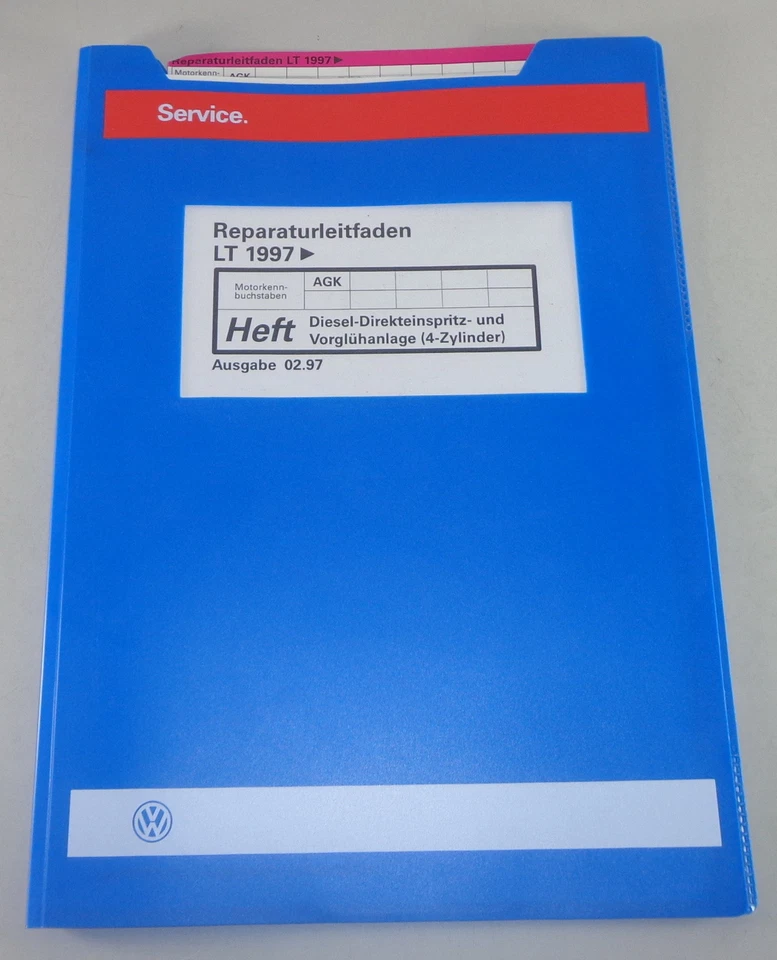 Manual de Taller VW Transporter/Bus Lt Inyección- & Vorglühanlage De 02/1997 - Imagen 1 de 1