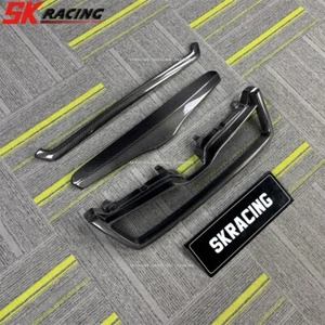 For 2014-2018 Subaru Forester 3PCS Real Carbon Fiber Grille Front Bumper Grill - Picture 1 of 9
