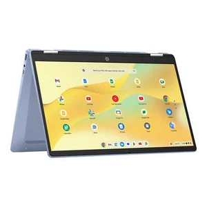 HP Chromebook X360 14" FHD Touch, Intel N100, 4GB RAM, 64GB eMMC, Sky Blue - Picture 1 of 11