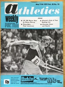 ATHLETICS WEEKLY - 11 MAY 1974 - DONNA MURRAY - WOMENS CLUB OF THE YEAR - Picture 1 of 1