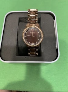 ladies relic analog bronze Watch with extra links and display box ZR 34406 - Picture 1 of 12