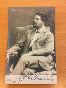 Cartolina autografa di Edmund Von Strauss - Picture 1 of 1