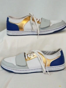Creative Recreation White with Gold/Blue Trim Athletic Shoes Size 7.5 - Picture 1 of 5