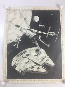 Retro Star Wars Poster Art 1977 20th Century Fox 17" X 22" Vintage Harley Copic - Picture 1 of 16