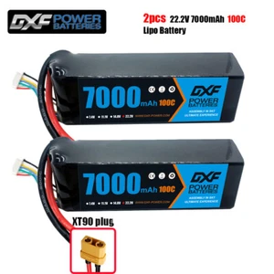 Batería DXF 2 piezas 6S 7000 mAh Lipo 22.2V 100C XT90 RC Lipo Batería Barco Camión - Imagen 1 de 8