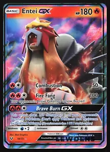 Entei GX - 10/73 - Ultra Rare - Shining Legends - Pokemon Card - Picture 1 of 2
