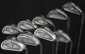 PING EYE IRON SET 2 3 5 6 7 8 9 S W LENGTH: (5) 37.5 IN RIGHT HANDED NEW GRIPs - Picture 1 of 7
