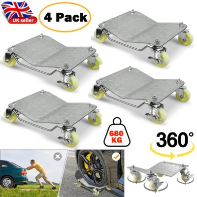 VICHIRSKIT Car Wheel Dolly 4 PCS Heavy Duty Skate Auto Repair Positioning Jack All 6000LBS
