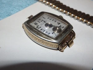 Vintage Illinois Watch 17 Jewels Art Deco men's Watch Gold Filled (King Band) - Picture 1 of 24