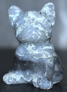 Hermoso Bulldog Francés Musgo Ágata 2.34"/99 Gramos - Imagen 1 de 8