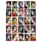 50 Pcs Glitter & Glamour Women Portraits Modern Retro Art A6 Set Pack 15x10 cm