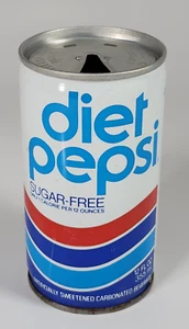 Vintage Steel Diet Pepsi Cola Soda Pop Dose Zuckerfrei Wis Pak Watertown WI - Bild 1 von 7
