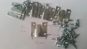 Schwerlast Haken Metall verchromt Bilderrahmen Wand Unterputz Halterung + Schrauben - Bild 1 von 4
