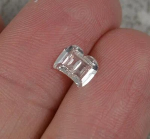 Certified Unique Natural B Shape Initial Fancy Cut 0.67ct Si i Loose Diamond - Picture 1 of 8