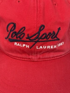Polo Sport Ralph Lauren 1967 Strap Back Hat Polo sport Cursive RARE Vintage NWT - Picture 1 of 8