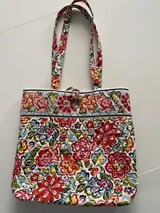 Vera Bradley Hope Garden Double Handle Shoulder Bag Tote Quilted Retired - Picture 1 of 9