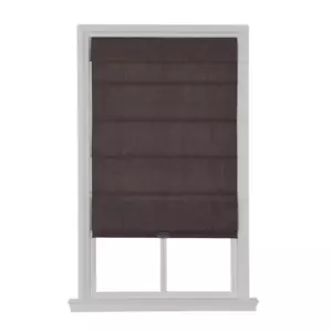 Cordless Blackout Fabric Roman Shade 35X64 Coffee - Picture 1 of 12