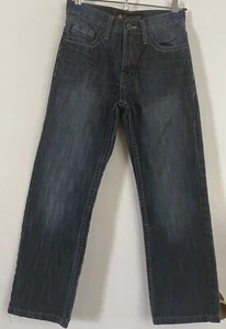 Southpole Jeans Boys 8 Baggy Relaxed Skater Blue Denim Youth Distressed 24x23 - Picture 1 of 9