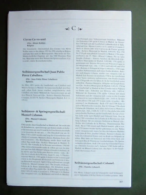 44 Seiten CIRCUS LEXIKON Unternehmen ab Buchstabe C zauberkünstler jahrmarkt - Bild 1 von 4