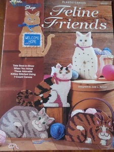 THE NEEDLECRAFT SHOP KUNSTSTOFF LEINWAND KATZENFREUNDE MUSTER KÄTZCHEN - Bild 1 von 2