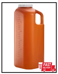 Urinario macho grande con tapa de rosca a prueba de fugas (3000 ml o 101 oz.) (Ámbar Colo - Imagen 1 de 2