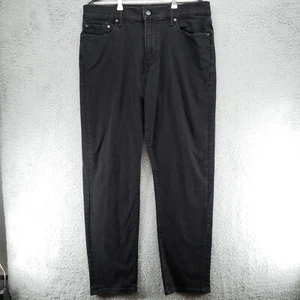 Lucky Brand Jeans Mens 34x32 Black Wash Straight Leg Five Pocket Denim Pants - Picture 1 of 24