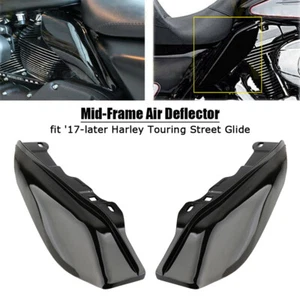Mid-Frame Air Deflector Heat Shield Black For Harley Touring Street Glide 17-19 - Picture 1 of 8