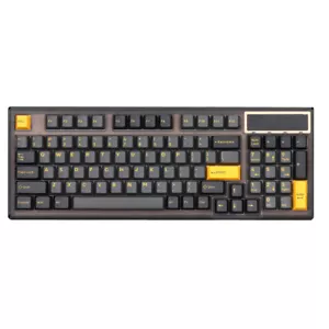 Cherry Profile Black Gold Orange PBT Keycap Set Fully Kit Key Caps - Picture 1 of 12