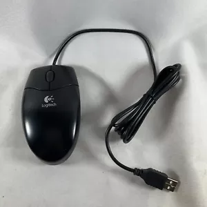 LOGITECH Optische Verdrahter Maus USB M-BT83 810-000361 3 Tasten schwarz PC - Picture 1 of 3