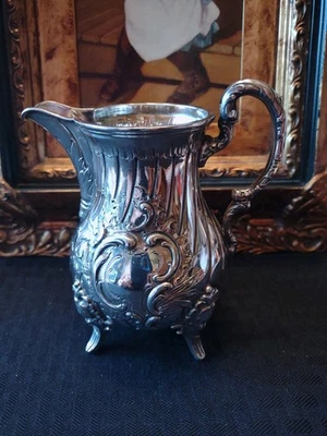 Antigua jarra alemana 800/1000 plata crema Koch Bergfeld Foto 1 de 4