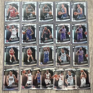 (22) Card Rookie Lot All 2024 Silver Prizm Black Reed Dillingham Topic Cui Edey - Picture 1 of 5
