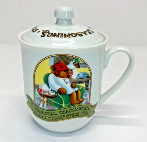 Tasse "Celestial Seasonings Sleepytime" 1985 mit Deckel - Sleeping Bears, Japan - Bild 1 von 10