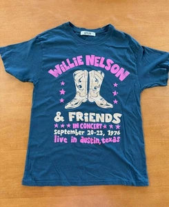 Willie Nelson & Friends Tee Shirt Size: L 1976 Tour Concert LETLUV (M) - Picture 1 of 5