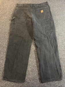 Carhartt 36x29* Black Canvas Arbeitshose Original Dungaree Fit RN# 14806 - Bild 1 von 8