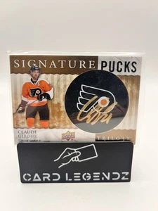 Claude Giroux 2014 Upper Deck Trilogy Signature Pucks #SP-CG Auto - Picture 1 of 2