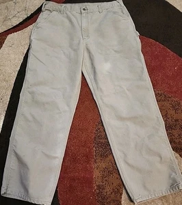 Carhartt Mens Carpenter Pants Original Dungaree Fit Tan 38x32 Work Grunge - Picture 1 of 8