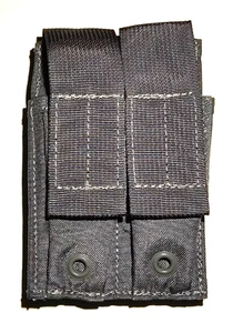 FirstSpear double pistol 2 mag pocket Manatee Grey 6/9 MOLLE Magazine pouch flat - Picture 1 of 2