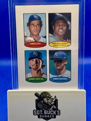 Estampilla Topps Heritage Amos Otis John Mayberry Bobby Witt Jr Drew Waters 1974 2023 Foto 1 de 4