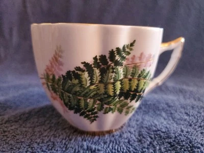 Royal Prince папоротника кости фарфора чашка только золото отделка сделано в Англии - Изображение 1 из 4