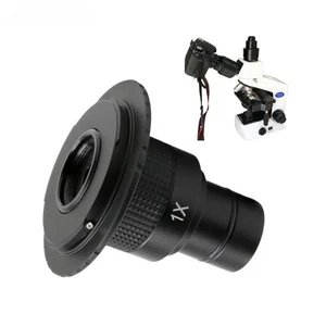 Microscope SLR Camera Adapter for 23.2mm Eyepiece Mount 1X Lens Canon Nikon Sony - Picture 1 of 15