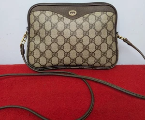 Gucci Vintage Schultertasche/Clutch Handtasche GG Muster (B23×16×5cm) - Top - Bild 1 von 24