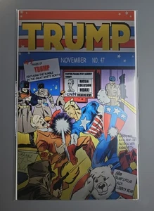 RARE CAPTAIN AMERICA ISSUE 1 ORIGINAL DONALD TRUMP HOMAGE SILVER METAL COMIC!!! - Picture 1 of 5
