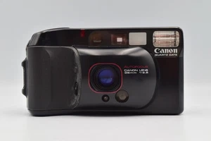 USA DDP [ECX+3] Canon Autoboy 3 Quartz Data 35 mm fotocamera punta e scatta pellicola JPN - Foto 1 di 19
