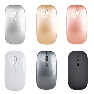 2.4G Silent Mouse Wireless Rechargeable Mouse Slim Mute Office Notebook Mice - Picture 1 of 20