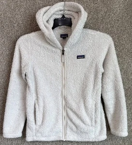 Patagonia Girls XL 14 Los Gatos Full Zip Fleece Jacket Hoody White 65485 - Picture 1 of 15