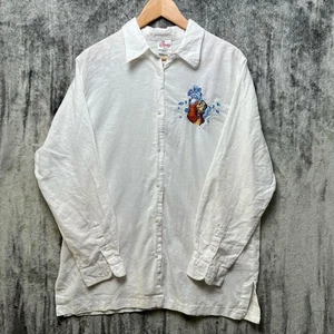 Vintage Disney Store Dama y El Vagabundo Bordado Abotonado Talla Grande - Imagen 1 de 6