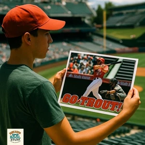 Mike Trout Go Trout Picture Sponsored by Premier Orthopedic The Daily Journal - Picture 1 of 3