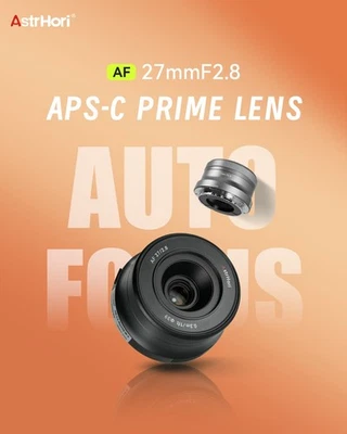 AstrHori AF 27mm F2.8 APS-C STM Auto Focus Prime Lens for Sony E-mount Cameras - Image 1 of 4